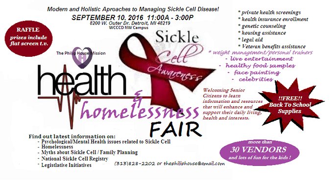 Sickle Cell Awareness event happening September 10, 2016 at WCCCD NW Campus. #SickleCellAwareness