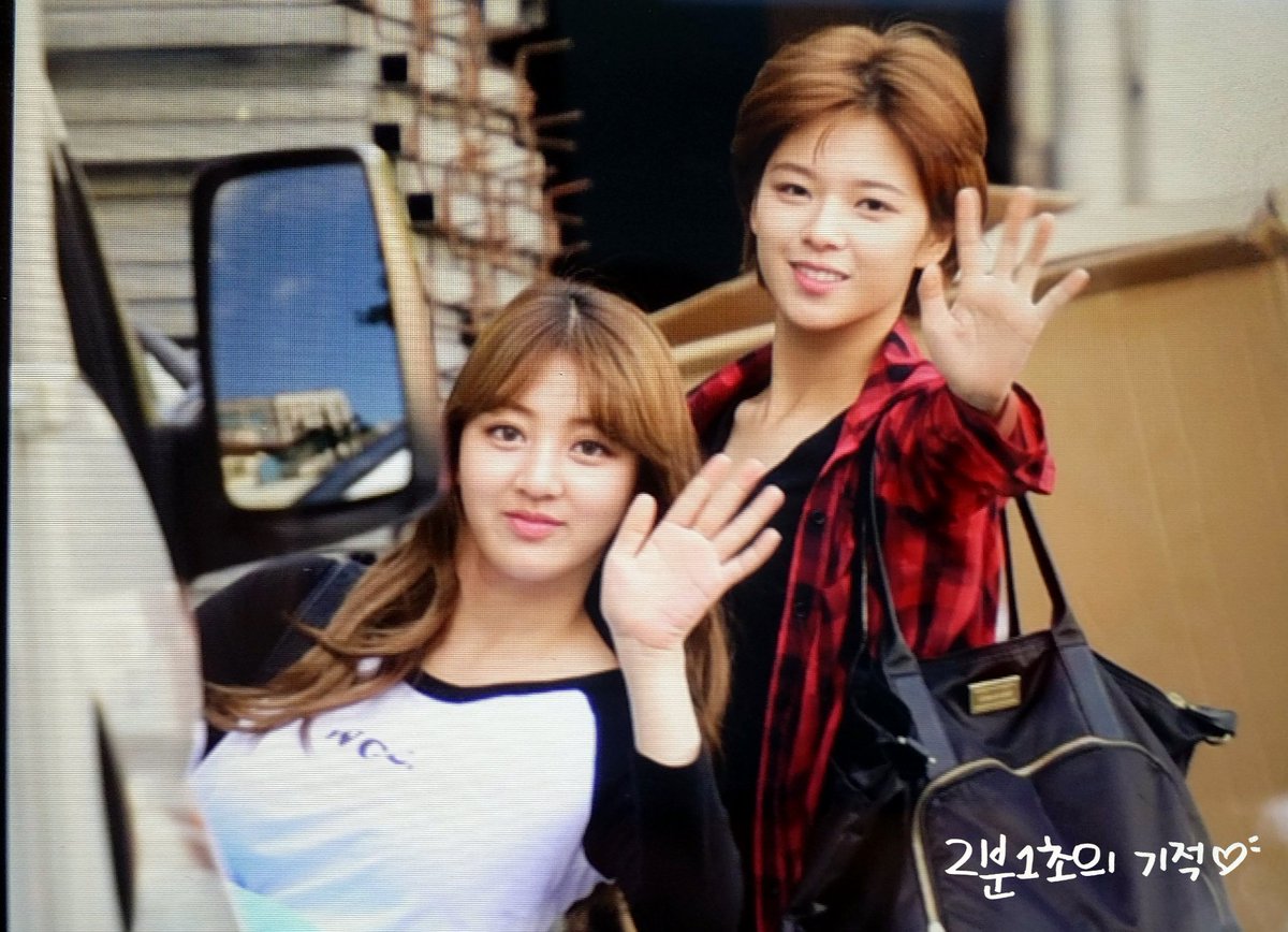 [트와이스] 오늘자 인가 출근하는 지효와 정연 | 인스티즈