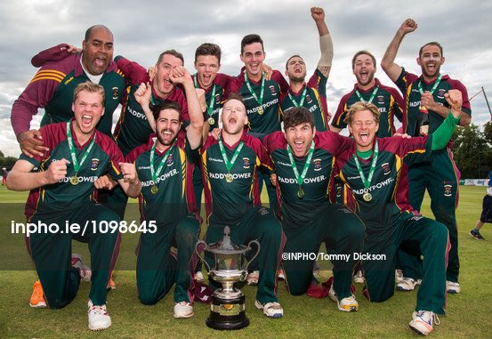 KaneTyrone's tweet photo. Baby we done it @MerrionCC @Irelandcricket #BobsHome https://t.co/zJokSCpZKo