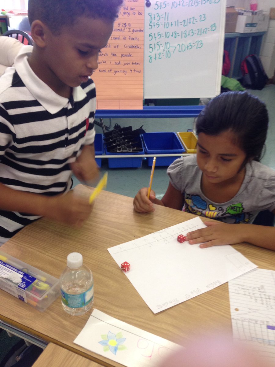 VickiOndo's tweet image. Line plot sums, writing questions &amp;amp; switching w/another group to answer #WICORized math @STESPrincipal