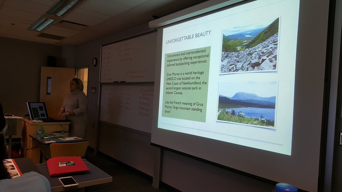 EnactusRegina's tweet photo. Such passion from Lisa during her presentation about Gros Morne Backpacking Adventures. #poe2016 @PCC_OBPC https://t.co/VCn4TJFLLv