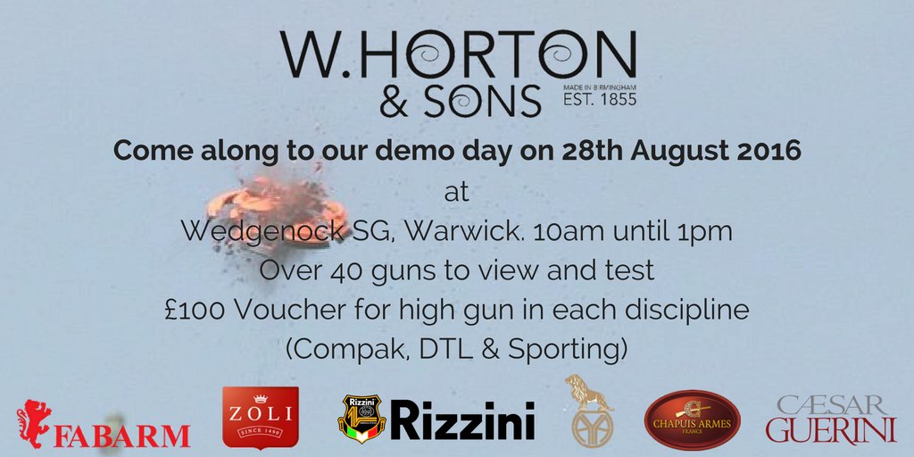 Stuck for something to do tomorrow? demo 40+ guns from <a href="/CaesarGuerini/">Caesar Guerini UK</a> <a href="/FabarmUK/">Fabarm Great Britain</a> <a href="/zoli_uk/">@Zoli_UK</a> <a href="/rizzini_uk/">Rizzini UK</a> <a href="/ChapuisUK/">Chapuis Armes UK</a>