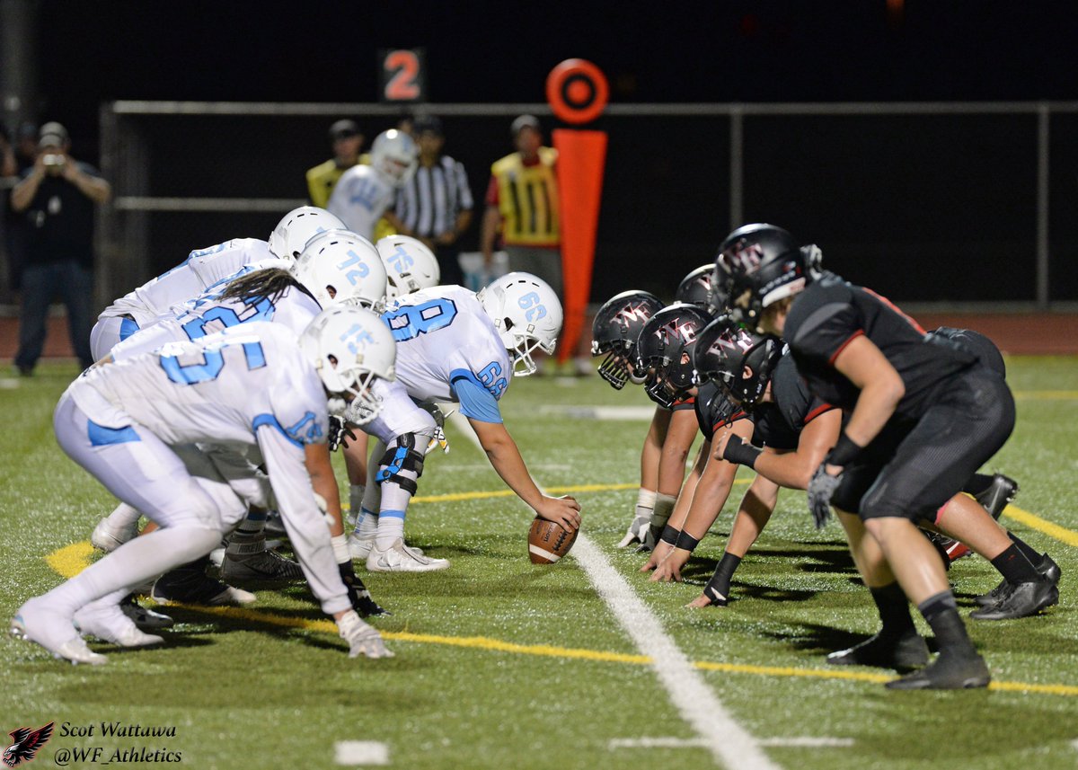 Defense lining up against Deer Vally at last nights game. <a href="/WFFootballTeam/">WF Football Boosters</a> <a href="/WFHSBigRedRage/">BIG RED RAGE</a>