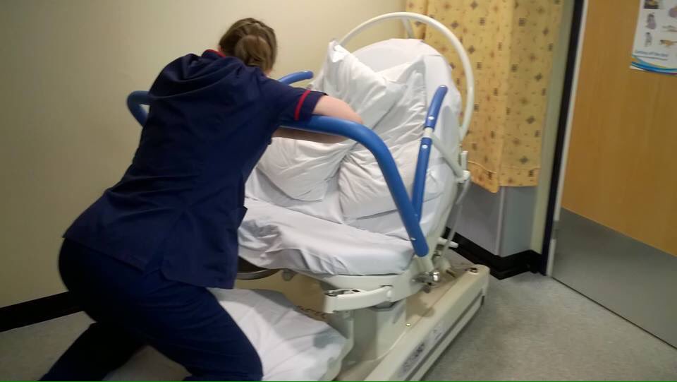 BplMSLC's tweet photo. Any thoughts on these new beds at Royal Devon &amp; Exeter maternity unit? #offthebed #gravity #birth #marenityservices https://t.co/G13EOrRdaW