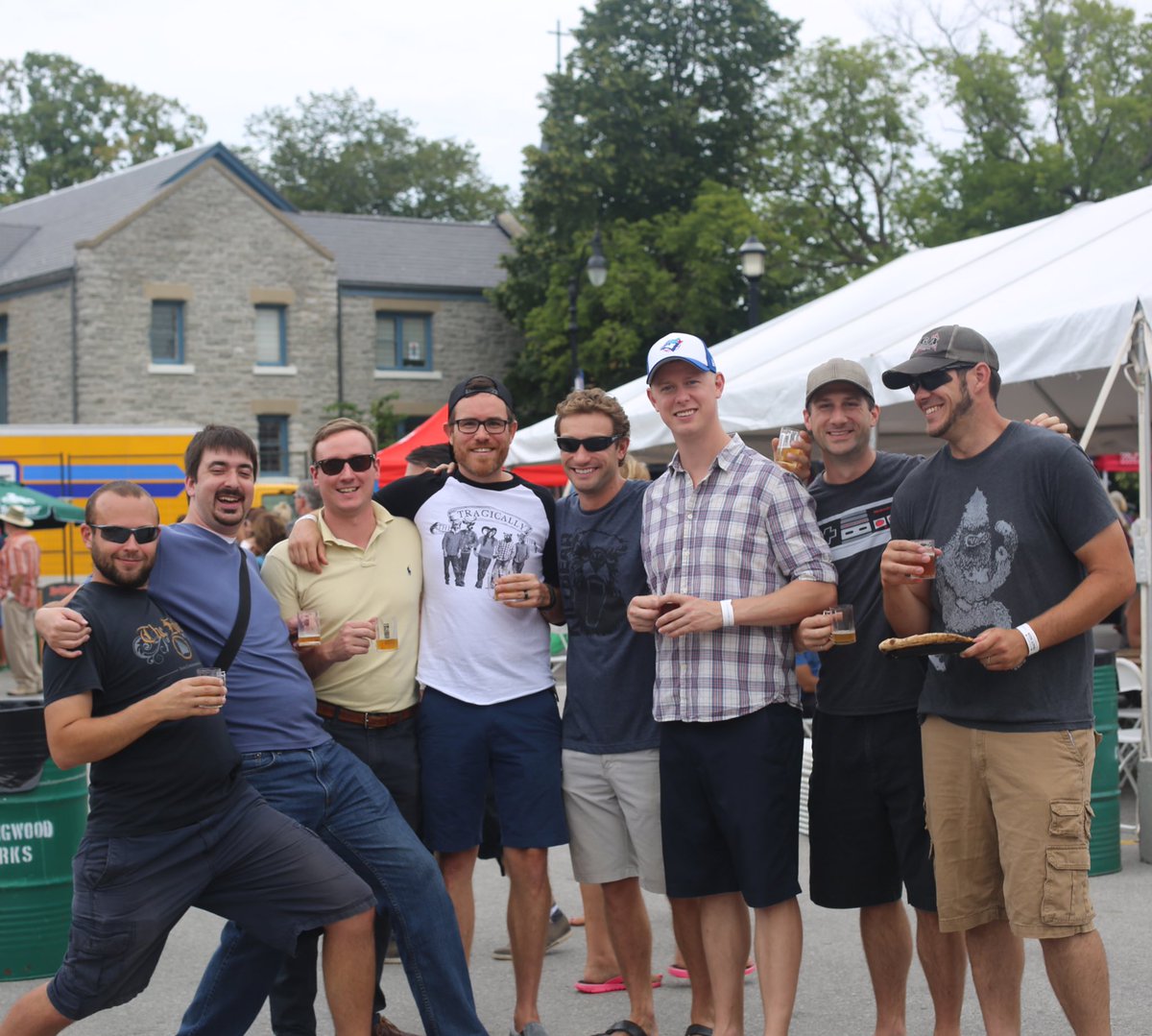 These guys are having a riot at #CollingwoodBeerFest! Cheers to the weekend, great friends and #CraftBeer 🍻
