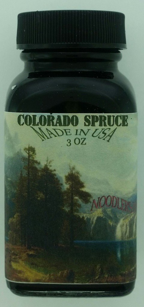 PenPazzo's tweet photo. #ColoradoPenShow #newnoodlersink Specialty Noodlers ink made just for the Colorado Pen Show!  Hello Colorado Spruce! https://t.co/x0aGrgwirs