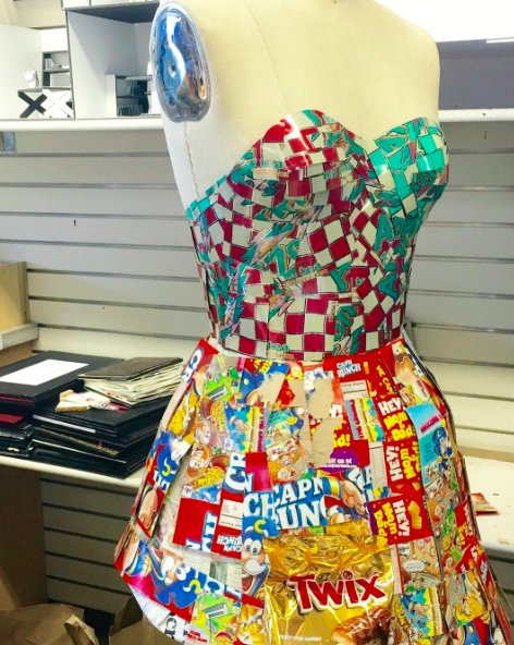 #VCOMM students are pairing with @99only to create #couture gowns made with items sold at their stores.