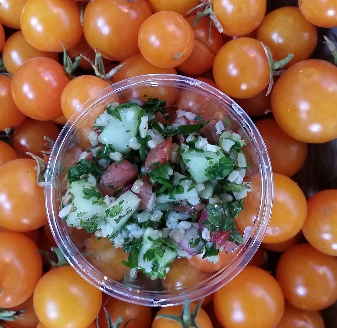 Chef Mark repped us (and @TerzoSF) right with this delicious #tabouleh! #EDSF @EatDrinkSF