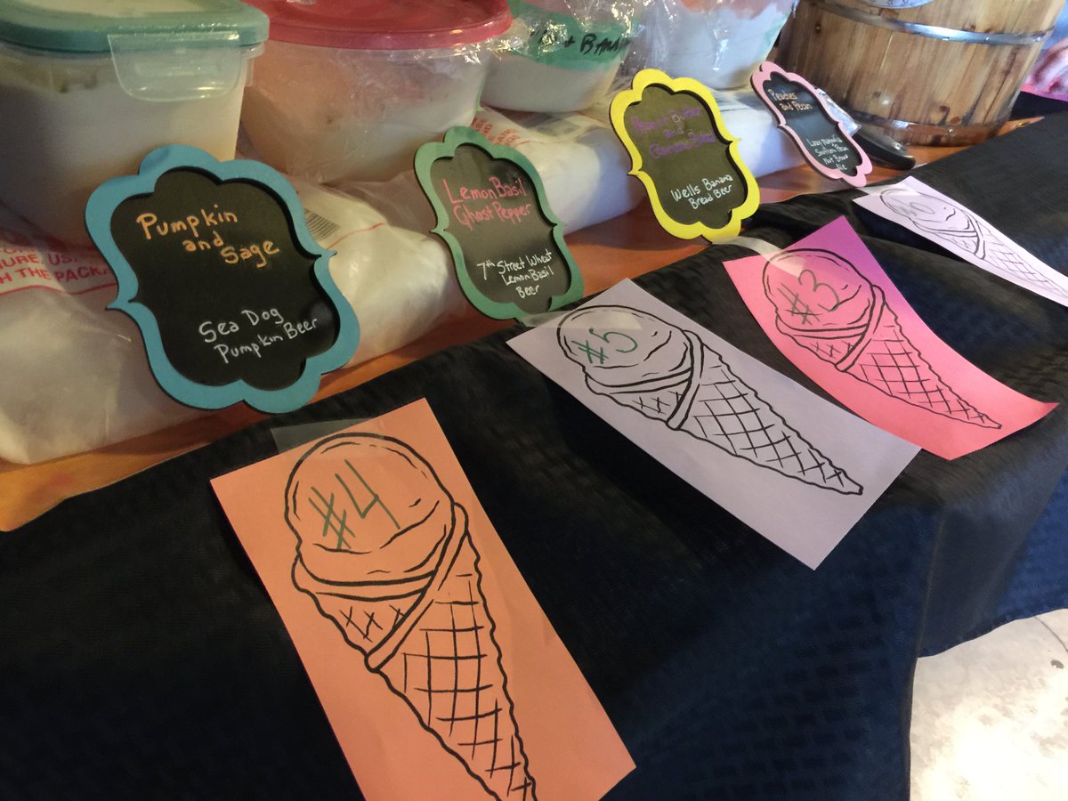 Enjoying some beer ice cream at <a href="/mashandhops/">Mash & Hops</a>. Our vote's on the Lemon Basil Ghost Pepper recipe. #TNBeer #DrinkLocal