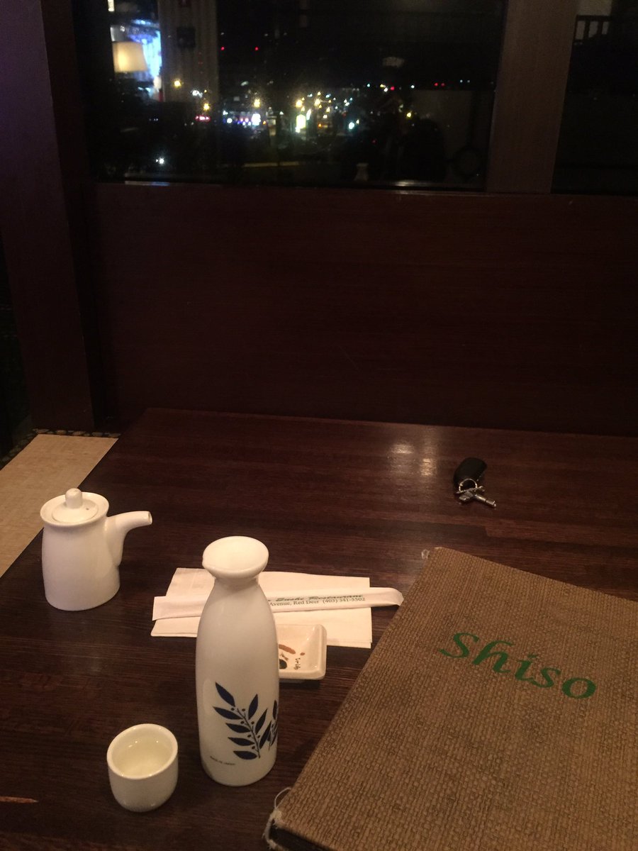 Late night sushi and sake the way it was intended