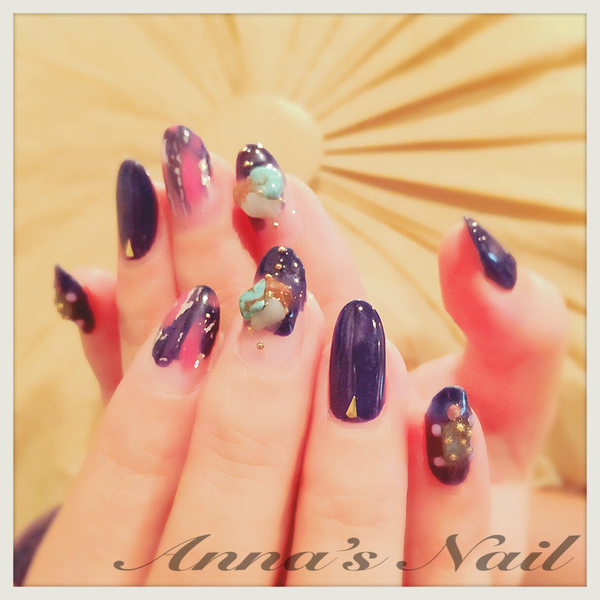 Anna S Nail デザインコースのお客様 ストーンアートデザイン込みで デザインコース 初回料金 4 000 ネイル ネイルサロン ジェルネイル 大阪 茨木 北摂 箕面 高槻 吹田 豊中 自宅サロン Annasnail T Co Yldkbz7nsi Twitter