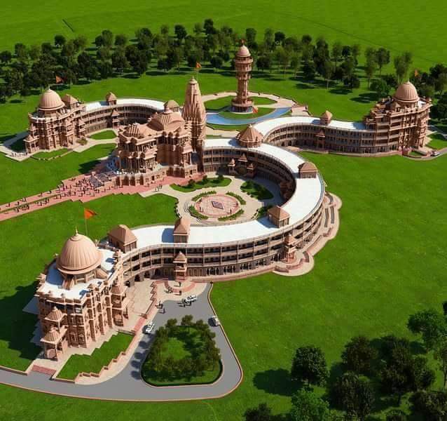 OM Shaped Temple Complex Near Jodhpur!

Amazing Architecture.

#Hinduism 
#Hindutva 
#SanatamDharm
