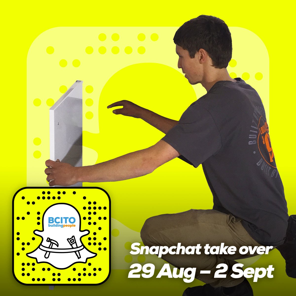 BCITO's tweet photo. Find out what it's like to be an #apprentice #joiner this week on #snapchat. #BCITOApprentice. https://t.co/FFyHN7H4gc