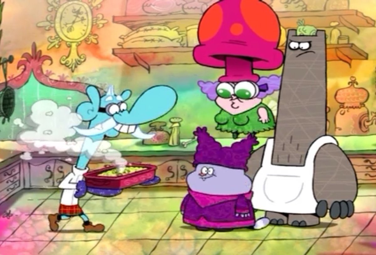 25. Chowder's visuals make me want to eat the show itself and Flapjack...