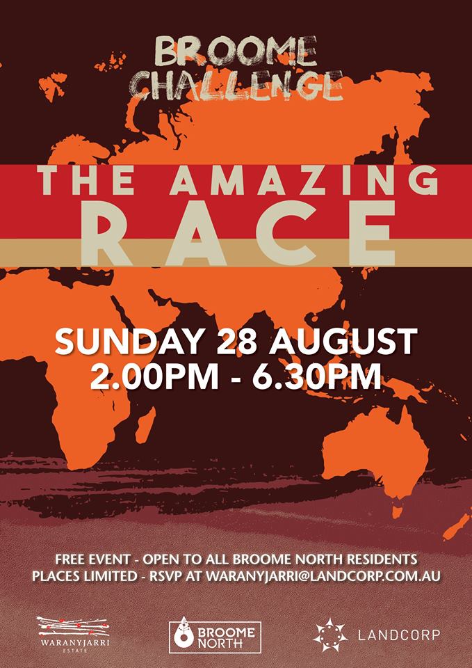 TomTolchard's tweet photo. Proud to be supporting  Waranyjarri, Landcorp and the good folk of Broome North in today's Amazing Race Challenge. https://t.co/Hln4DDdmCE