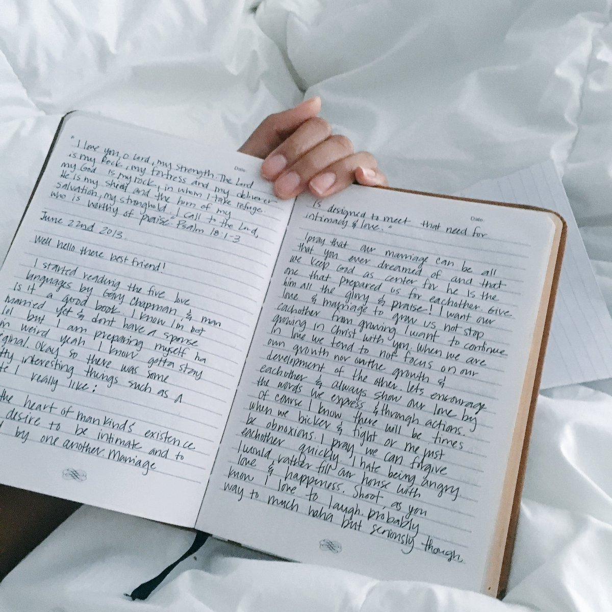 S. on X: &ldquo;Kept a journal for my future husband full of prayers 