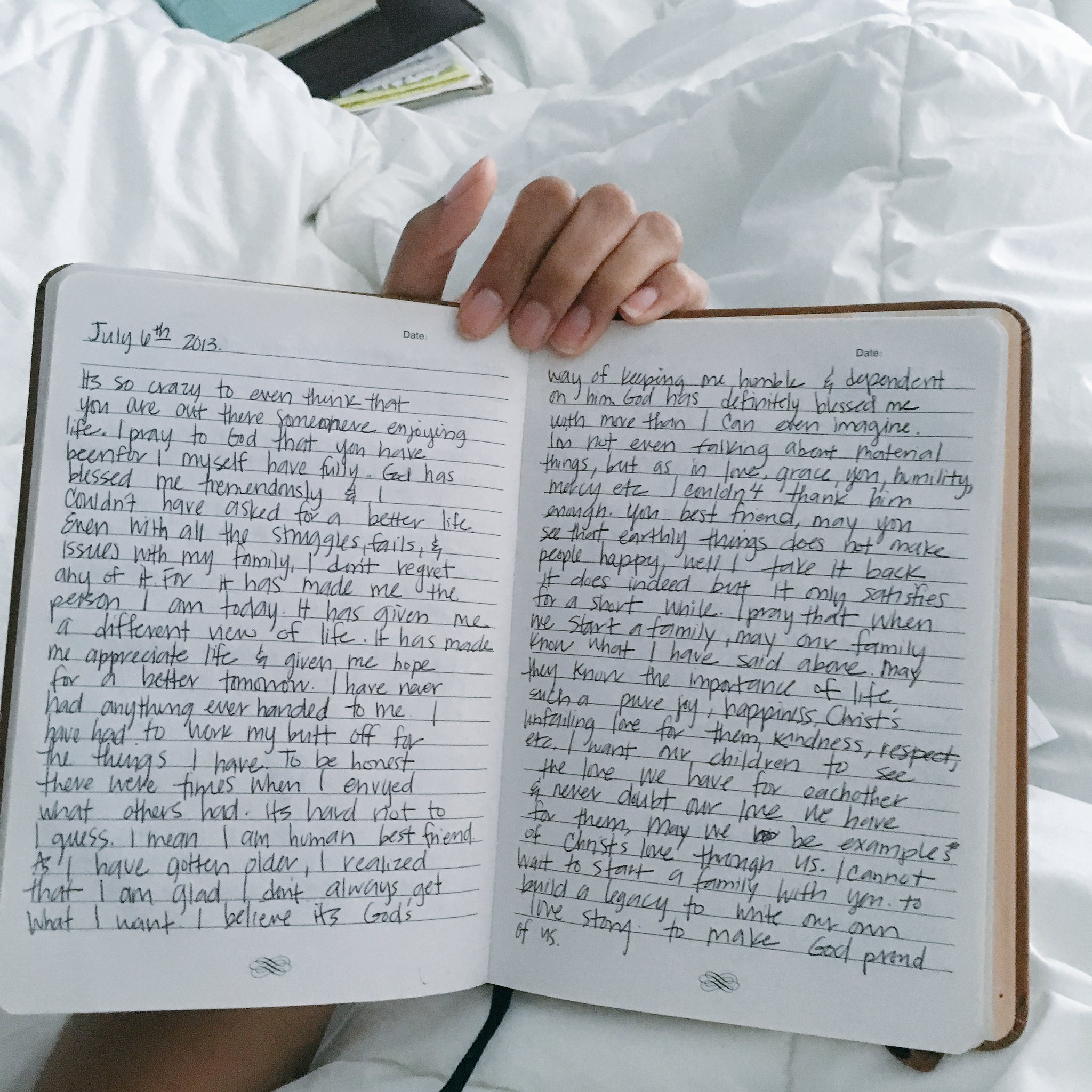 S. on Twitter: "Kept a journal for my future husband full ...