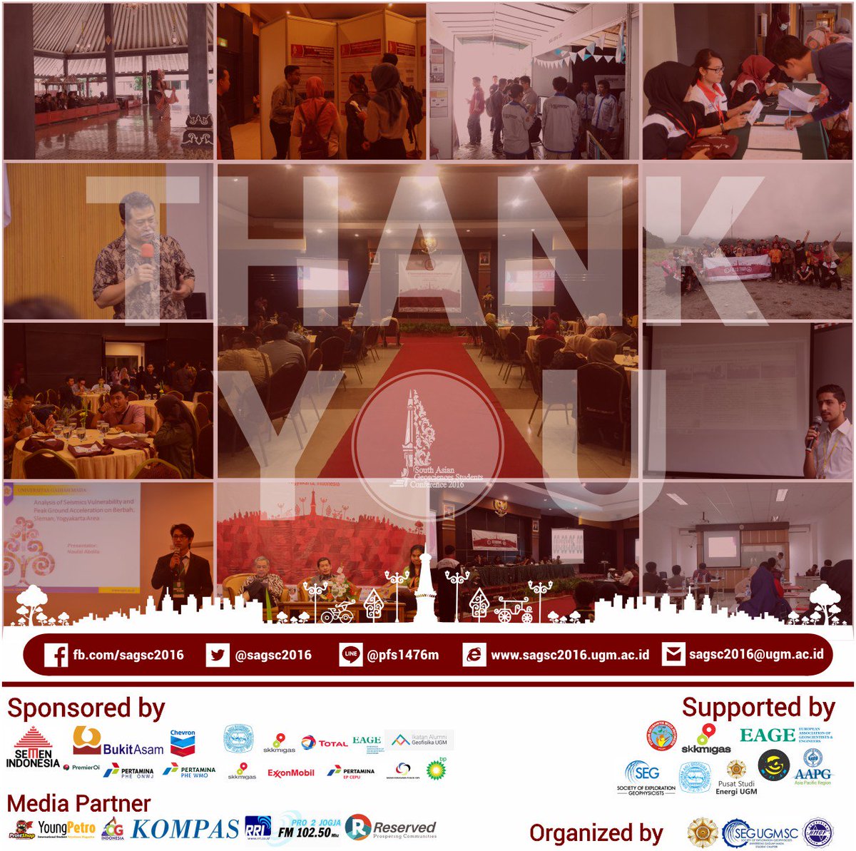 [END OF 2nd SAGSC 2016]
Thank you to everyone who had given contribution to this event. See you in another chance!