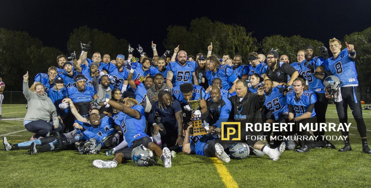 NovaCanuck's tweet photo. Your 2016 @AlbertaFootball champion @FortMacMonarchs. #ymm #football https://t.co/vTk78YXvOq
