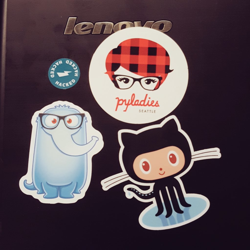 sophia_m_allen's tweet photo. Great time improving women's healthcare with my team at #HackForHealthcare , picked up some fun stickers, too. 🤓 https://t.co/Y0vs3IRcBh