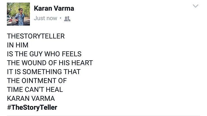 iamKaranVarma's tweet photo. #TheWoundedHeart https://t.co/thprs78xAj