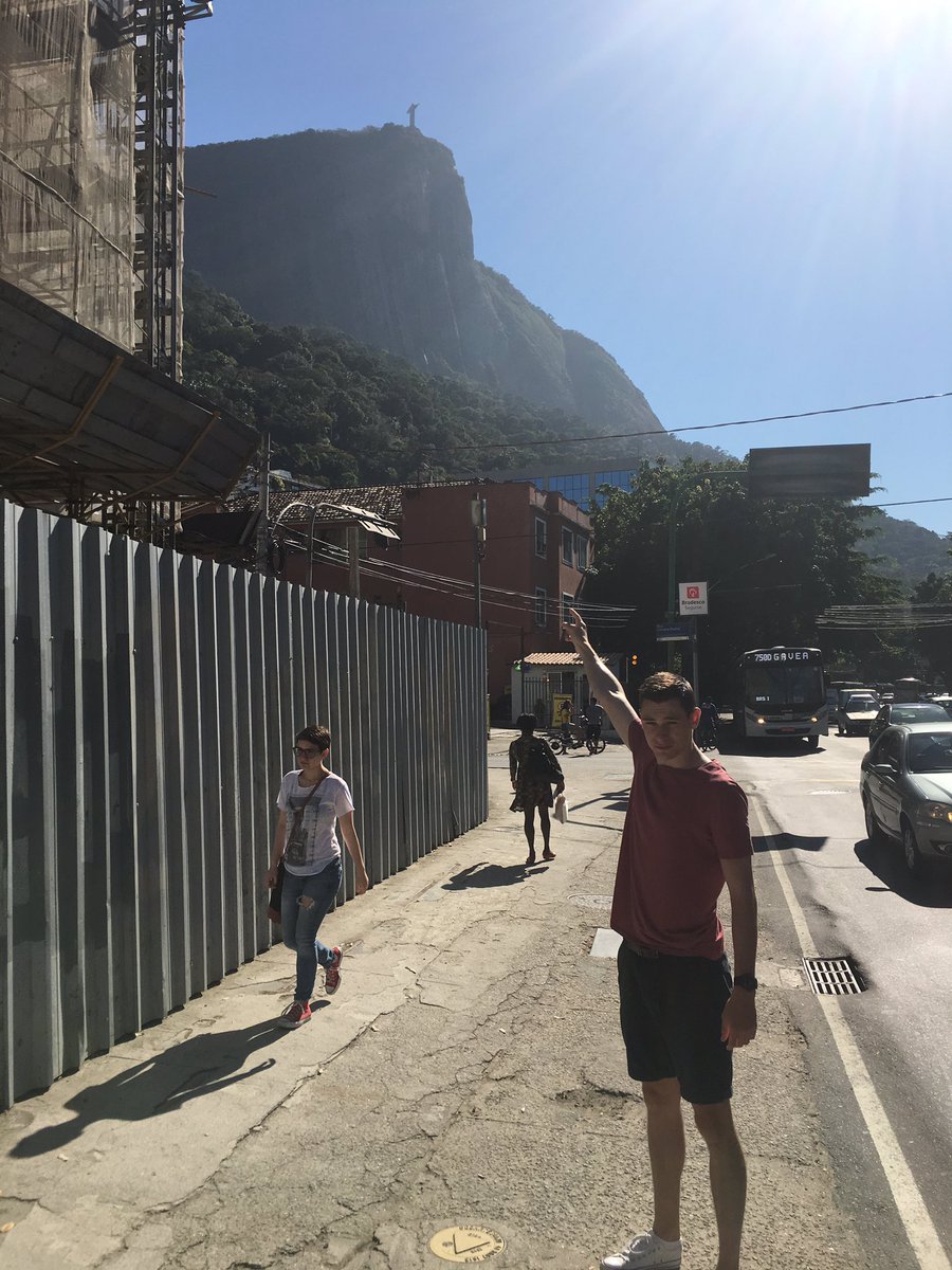_JP8's tweet photo. Before and after climbing the Corcovado mountain #CristoRedentor https://t.co/4kiMaOKb4o