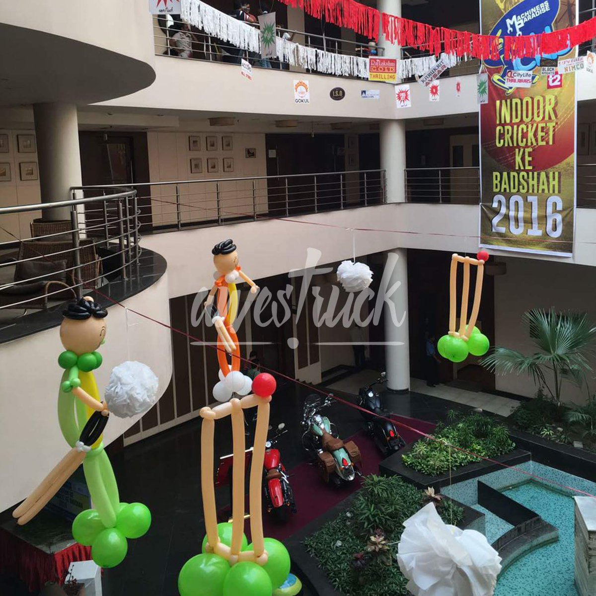 awestruck_kol's tweet photo. Our hard work finally paid off! Check out the #cricket themed #decor by #Awestruck for #ICKB’s Cricket #Tournament. https://t.co/kJF0L3QMAG