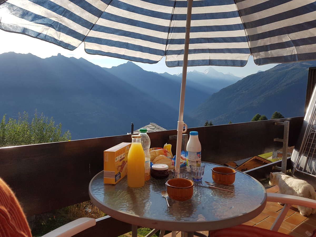vadrouilleurs's tweet photo. Elle est top cette vue pour notre petit-déj ! Un bon choix d'appart par #Agence4Vallees 👍
#LesCollons #myvaldherens https://t.co/gGeedUDfqv