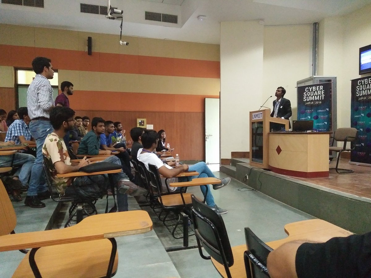 owaspjaipur's tweet image. #OWASP_JAIPUR_CCS_2K16
#ACTIVE_PARTICIPATION_OF_ATTENDIES
#MOBILE_SECURITY