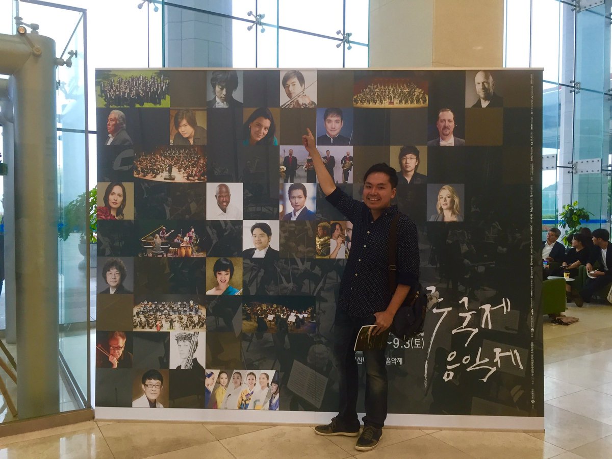 Andylinviola's tweet photo. Busan MARU International Music Festival opening night!! Great to be back to Korea~ https://t.co/F9ZTqlgq01