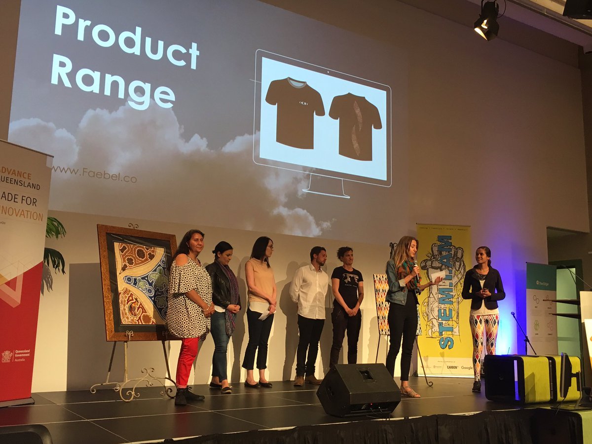 sambirmingham's tweet photo. Strong pitch from Faebel Fam at @IndigenousSW1 #IndigenousSW1 #activewear #innovation https://t.co/G68sRO4G3A