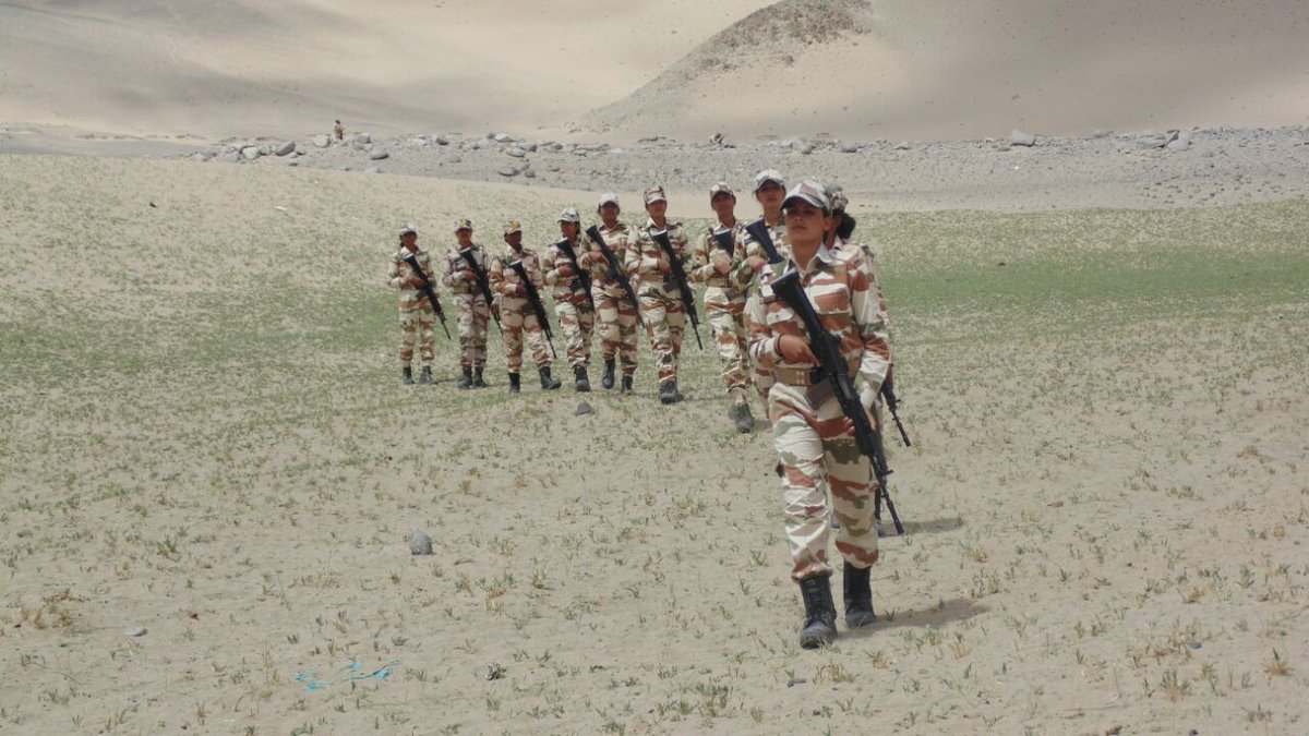 ITBP on Twitter: "#Women #ITBP personnel somewhere in #Ladakh at ...