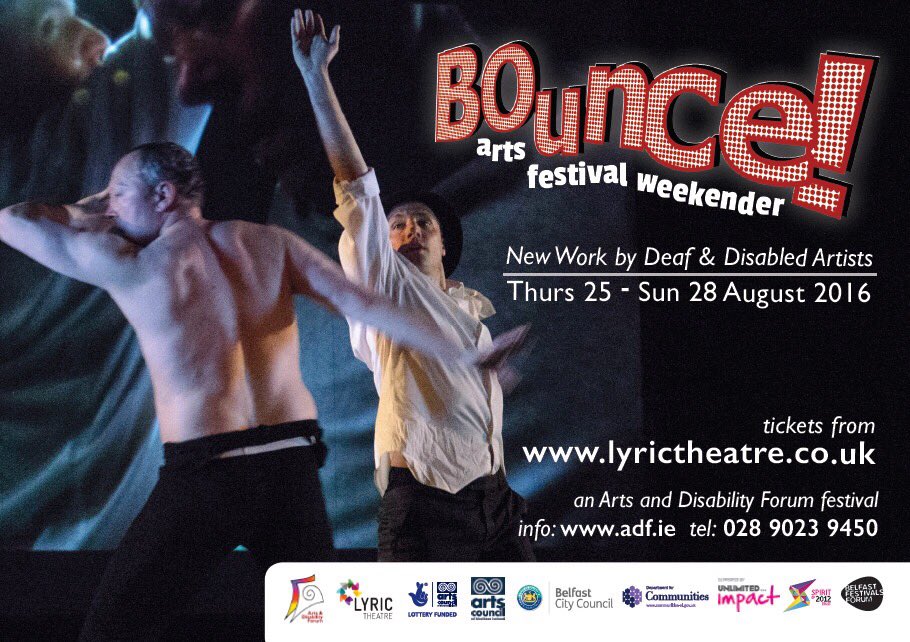 UniAtypical's tweet photo. Looking forward to seeing @StammerArtist this evening as part of #Bounce16 @ArtsCouncilNI @belfastcc @VisitBelfast https://t.co/SJji7ExQnL