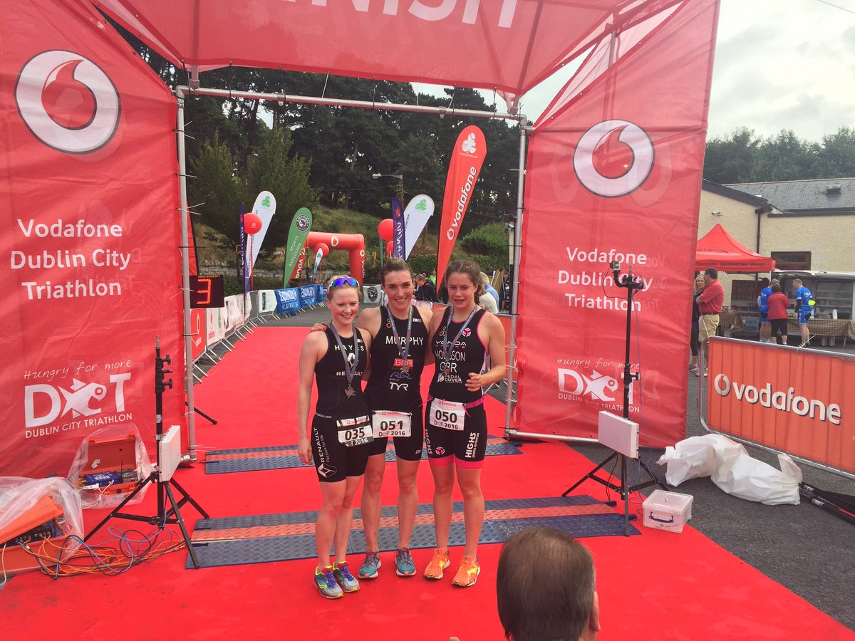 First, second and third ladies over the finish line #dct16