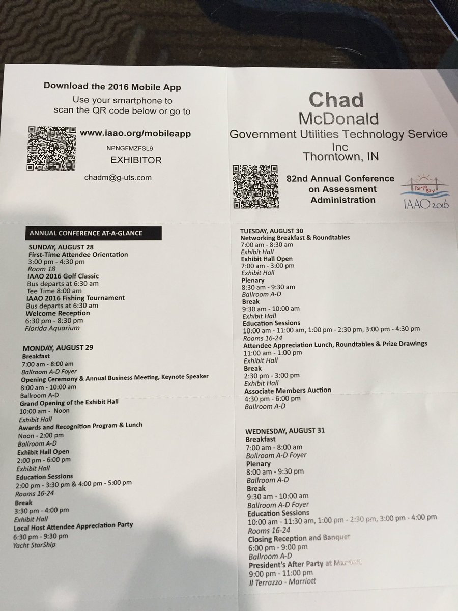 gutsinc's tweet image. #IAAO2016 schedule is a busy one! Stop by booth 225 &amp;amp; see how #PVDNET Cloud software will save you time &amp;amp; money!