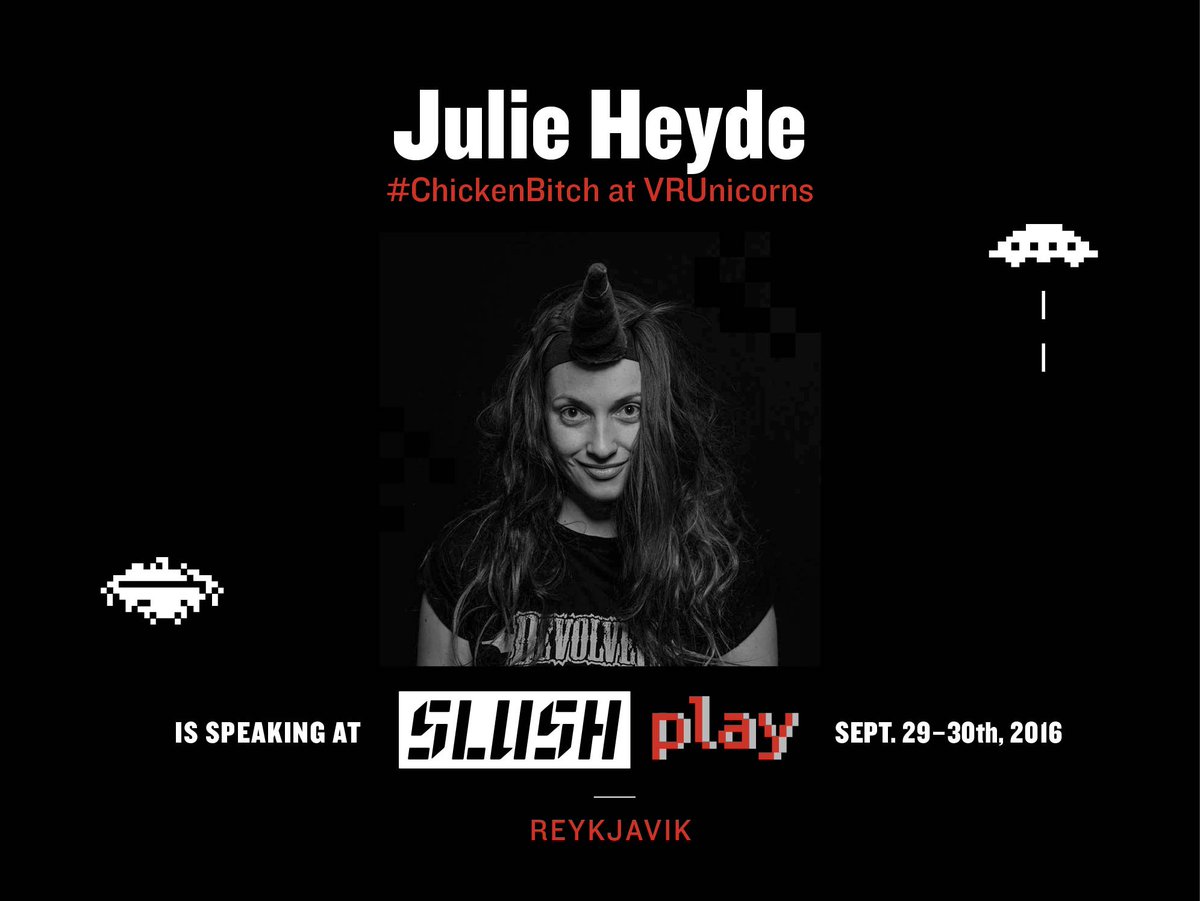 SlushPLAY's tweet photo. Looking forward to meeting @JulieHeyde at #SlushPLAY :D Join us! >>>https://t.co/ZsVArkTOlv @ShaylaGames @VRUnicorns https://t.co/I9DTjrB1Au