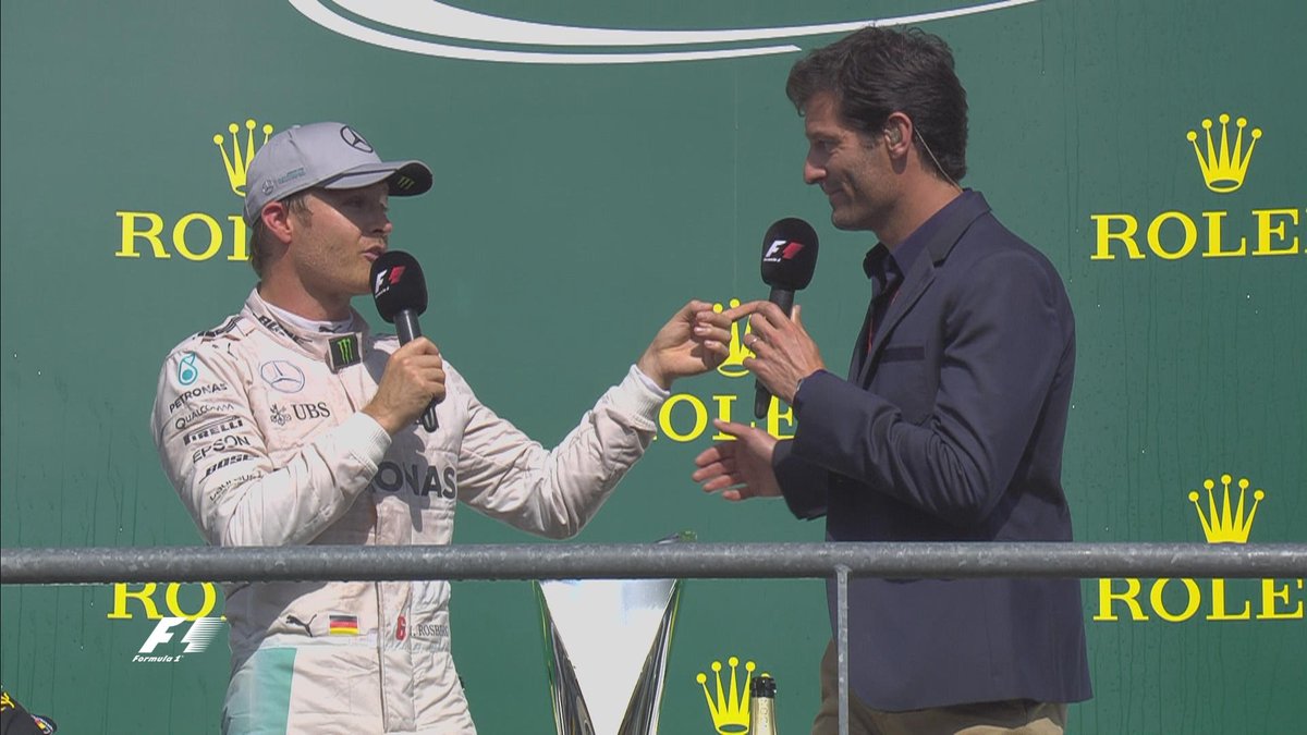 ROS: "It's been a great weekend. Thank you to my team and congrats to Lewis too for P3 from the back" #BelgianGP