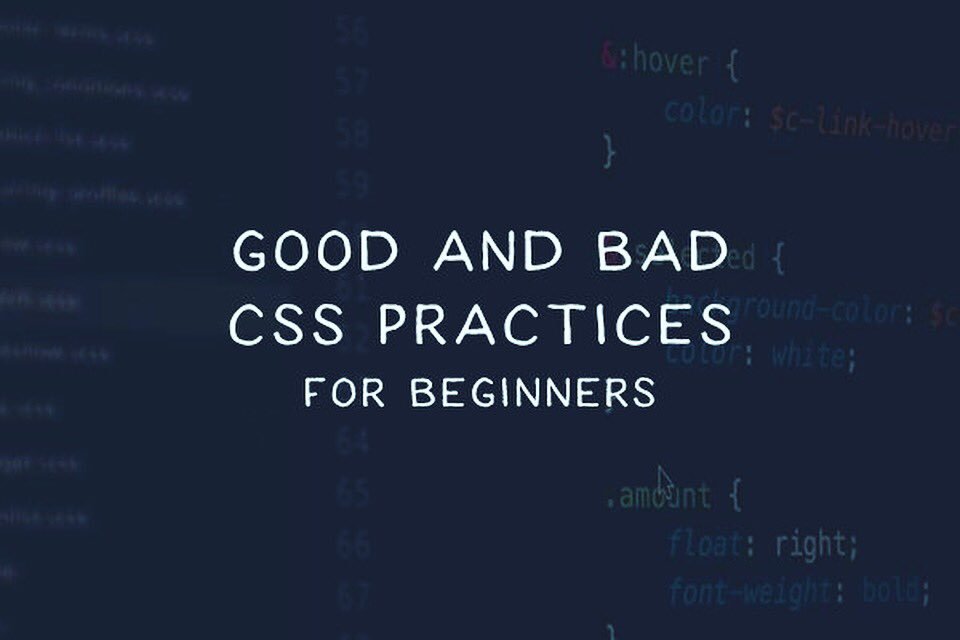 mixtfy's tweet photo. Good and Bad Practices of using #CSS for Beginners 
link: https://t.co/NOhcADqGvv  
#web #webdesign #ui #ux #geek https://t.co/sSjd2yjW5O