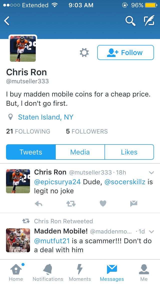 mutflame's tweet image. All scammers they all the same person they follow the exact same people and he tries to scam