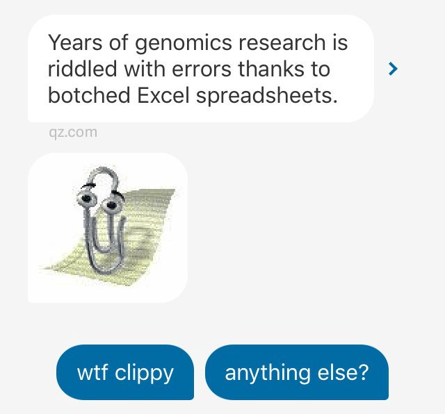 jkaraian's tweet photo. In @quartzapp, a tale of Clippy run amok… https://t.co/f27Sq5LscI