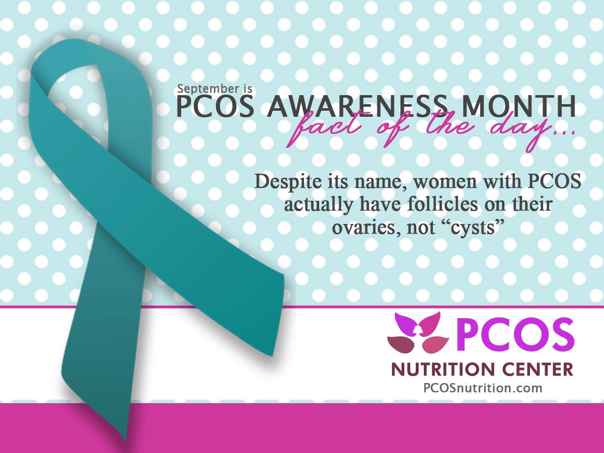 PCOSnutrition's tweet photo. Despite its name, not all women with #PCOS actually have follicles on their ovaries, not cysts. https://t.co/qCf5rWIprT