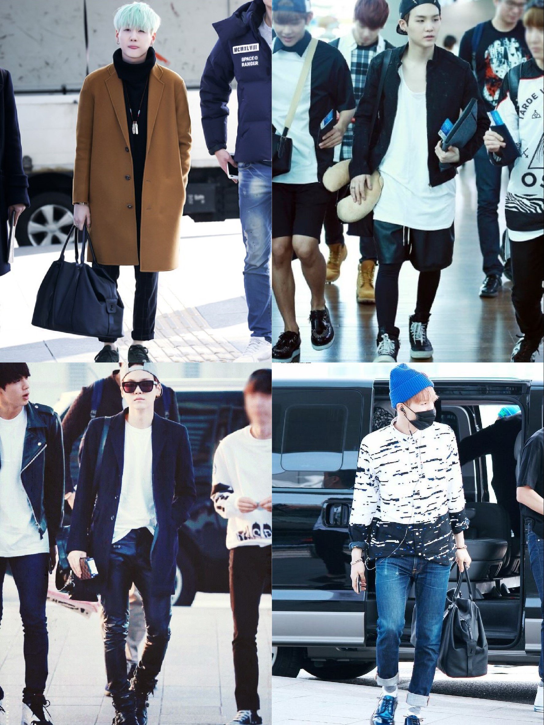 BTS Min Yoongi - Suga's swaggy airport fashion😍❤😍 ©tto.