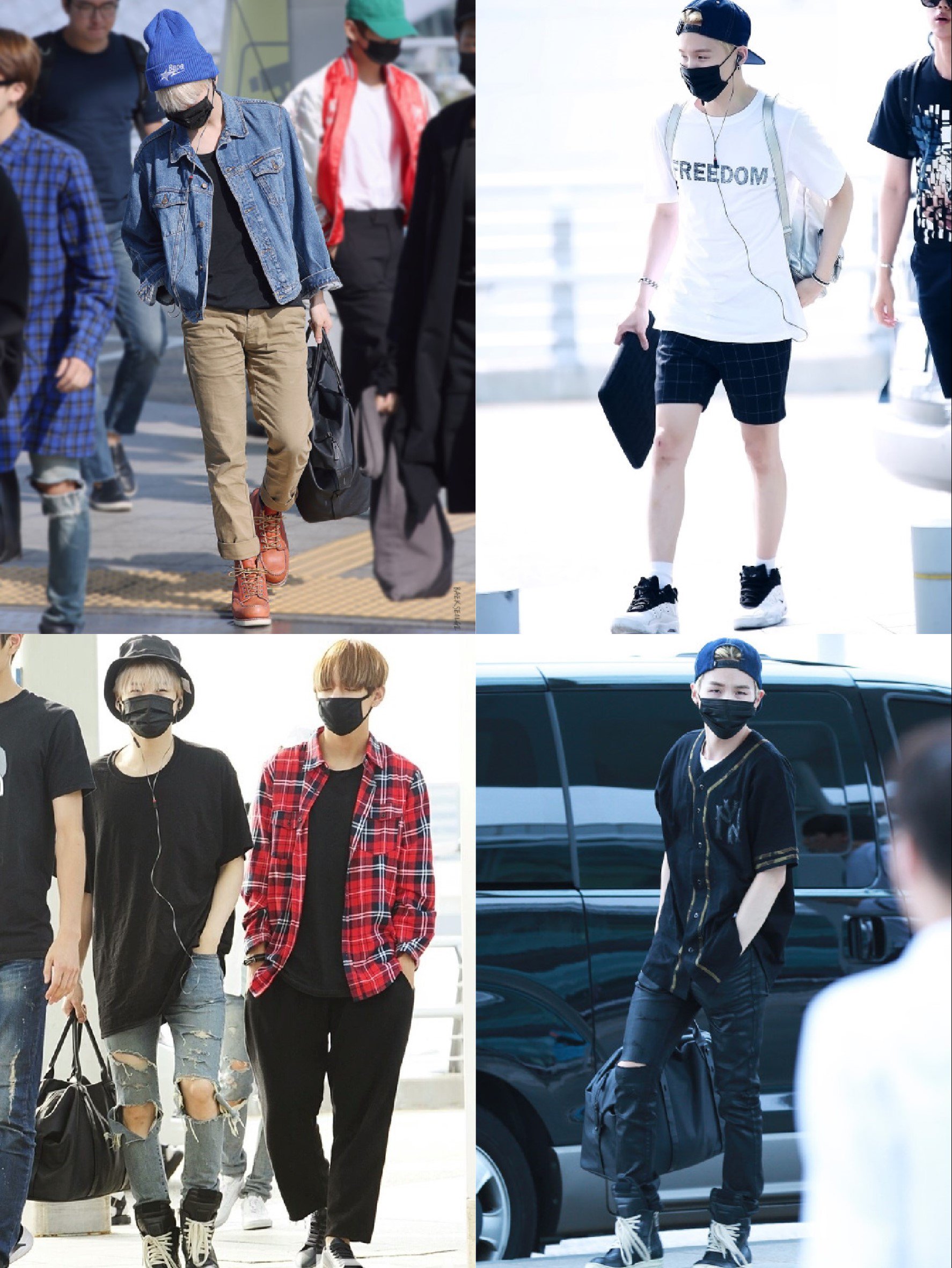 Check Out BTS Suga's Cool Street-style Airport Outfit
