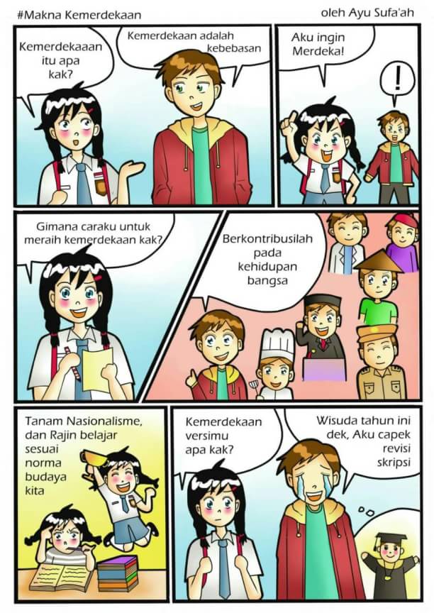  Komik  Lomba Kemerdekaan Ada Lomba