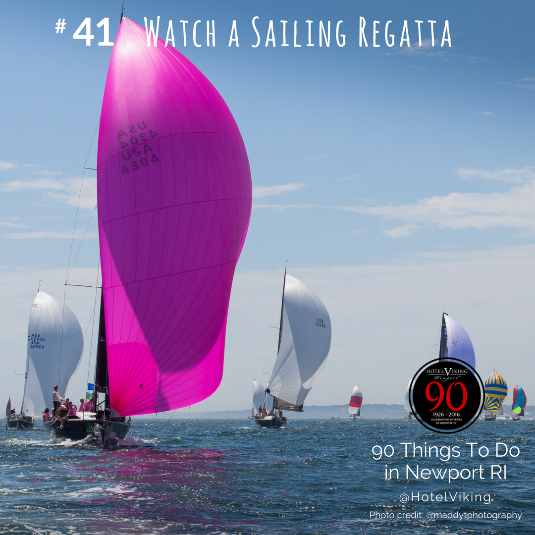 No. 41 on our list of #90things to do in Newport: watch a sailing regatta. PC: @maddytphotography