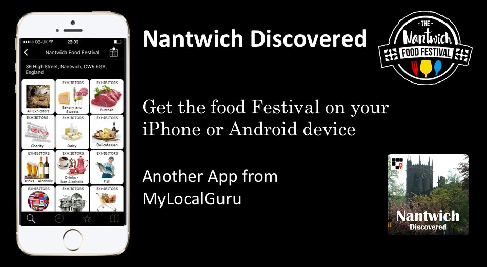 MyLocalGuru's tweet image. Get the Nantwich Food Festival App for all exhibitors and events on your phone

  tinyurl.com/zk77bcw