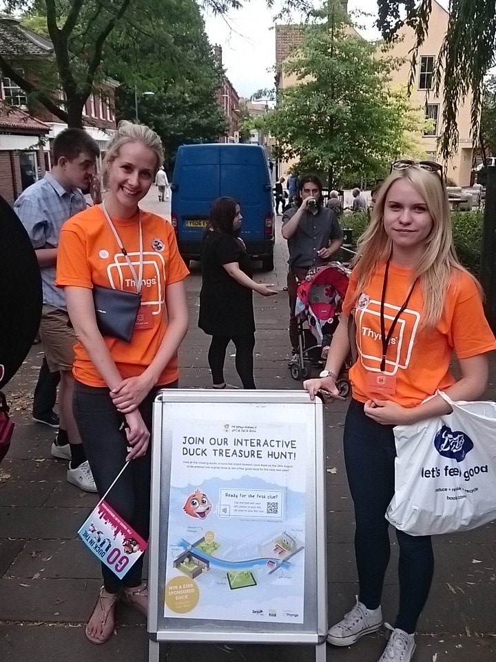 Come and try our interactive duck trail today on St. George's Bridge!