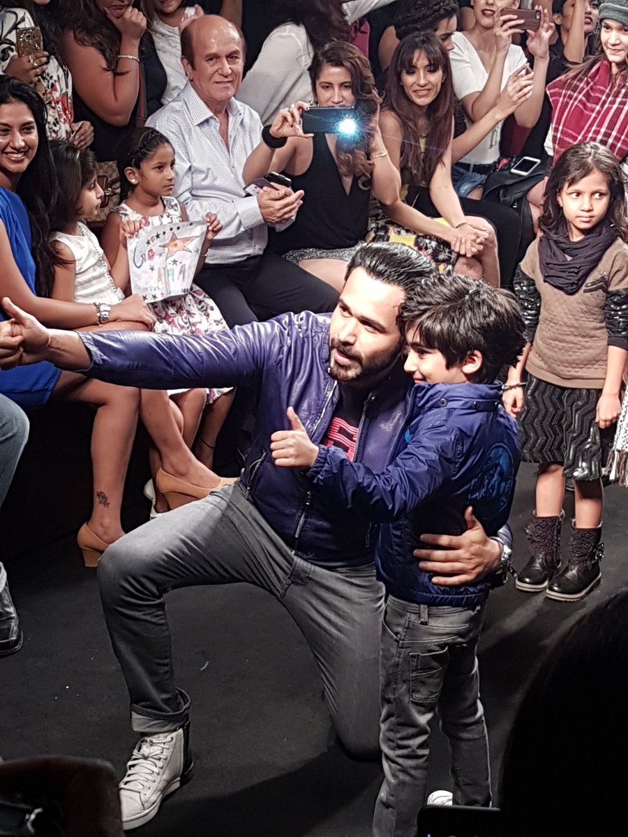 Emraanians's tweet photo. Pics @emraanhashmi and Ayaan at #LakmeFashionWeek | WAITING FOR RAAZ REBOOT https://t.co/dJ8aGyS8RH