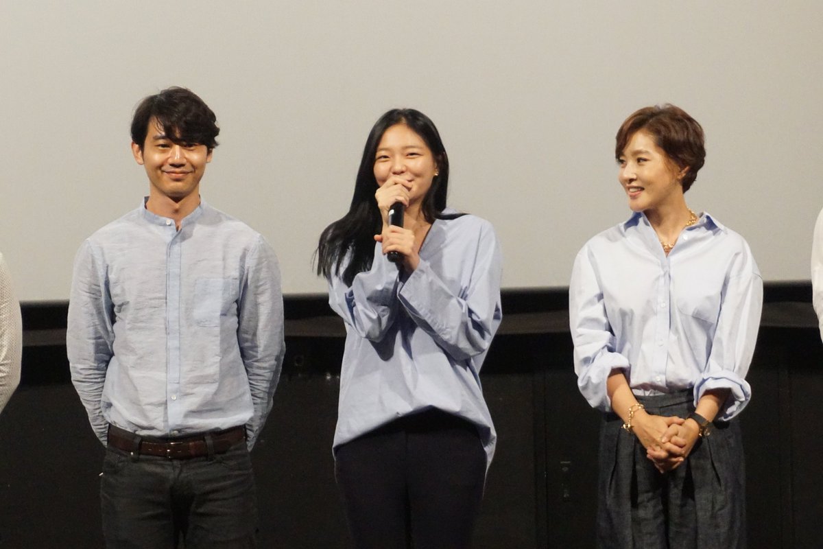 #영화 '#범죄의여왕' 상영후 #CGV용산 에서 오늘 첫번째 #무대인사 가 #이요섭 감독님과 #조복래, #박지영, #이솜, #김대현, #오창경, #이성욱 배우...