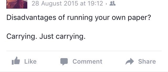 We miss you lot so much, but one thing we don't miss?

The carrying. All that carrying.